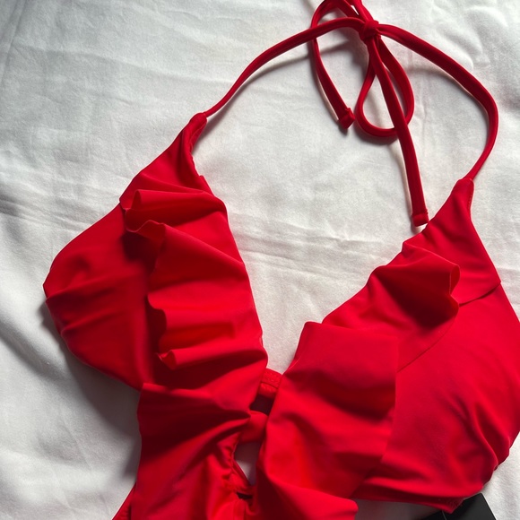 fashion nova pier sunset cutout ruffle monokini - Picture 4 of 8